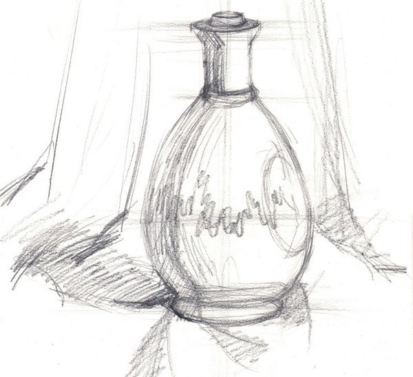 水粉圆形白瓶的画法步骤2.jpg
